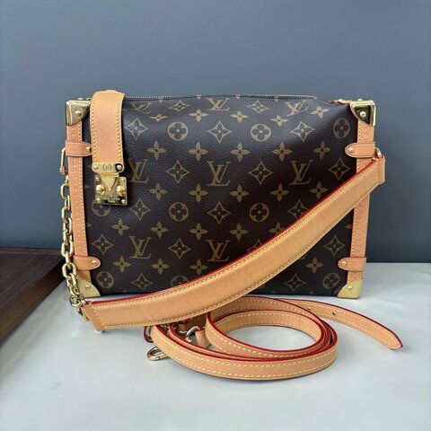 芯片款 路易威登/Louis Vuitton Side Trunk大號老花肩背包