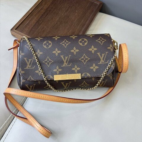路易威登/Louis Vuitton 老花Favorite摯愛小號鏈條斜背包