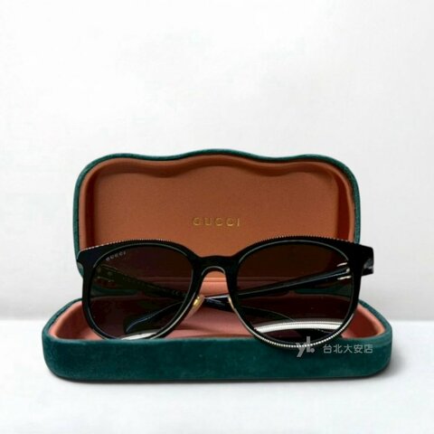 A13334-GUCCI眼鏡 黑色膠框GG Logo太陽眼鏡GG1073SK