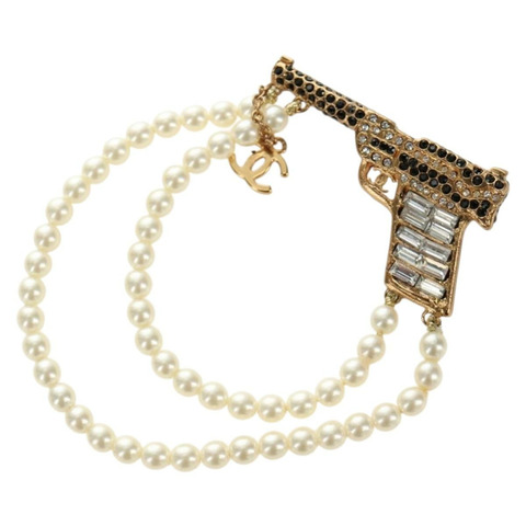 香奈兒 (CHANEL) 金屬金色雙C胸針，貨號 185416SM