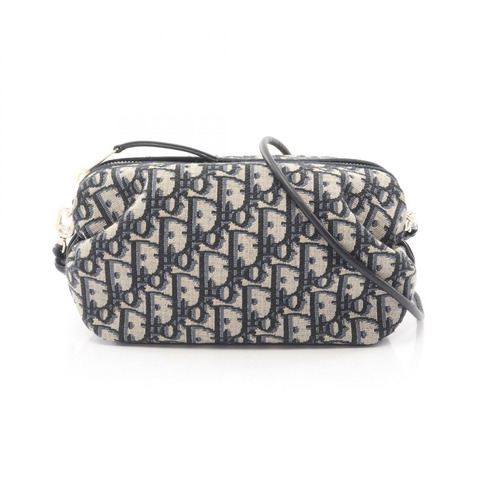 Dior Dior Bow Oblique 單肩包 S3900OTZQM928 帆布皮革海軍藍米色 全新 女士