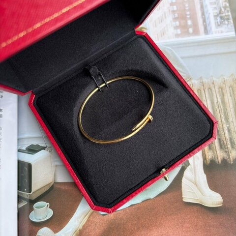 ::Cartier:: 卡地亞 Juste un Clou 系列18K 黃金釘子手環 18號 手鐲