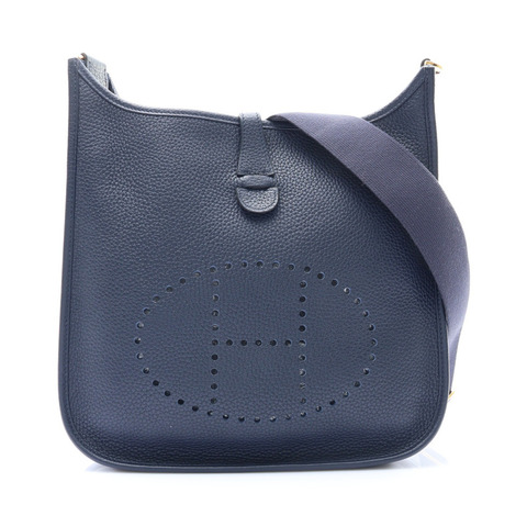 午夜藍 Clemence 牛皮 Evelyne 29 肩背包 D刻【HERMES 愛馬仕】 H056277CC