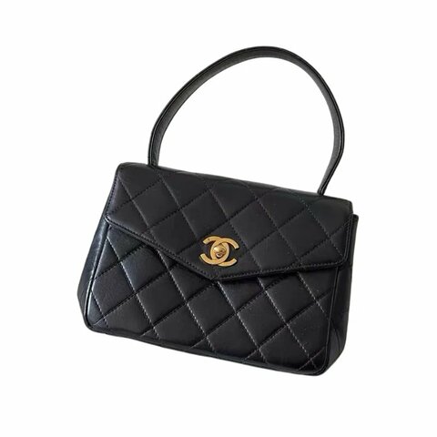 CHANEL菱格紋雙C扣凱莉包