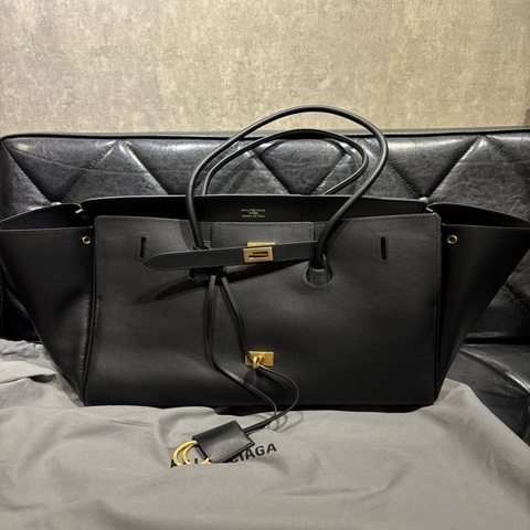 巴黎世家 balenciaga bel air carryall 黑金中號