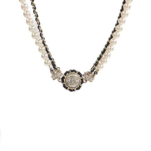 CHANEL PVC/金屬Necklace項鍊