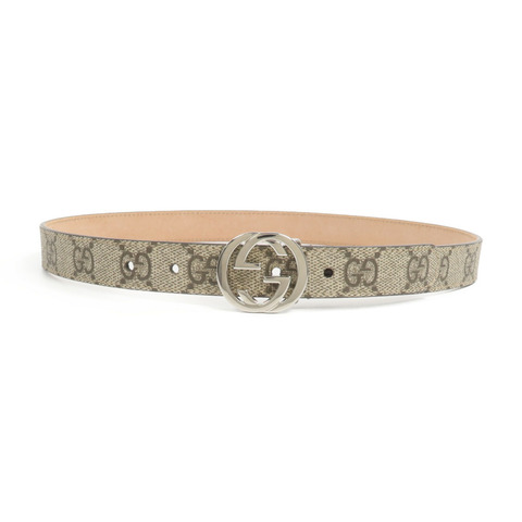 GUCCI 塗層帆布Belt 65cm皮帶