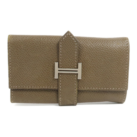 HERMES Epsom皮革Bearn Key Holder鎖匙包Etain