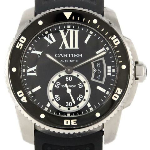 卡地亞 Calibre de Diver W7100056 不鏽鋼自動腕錶