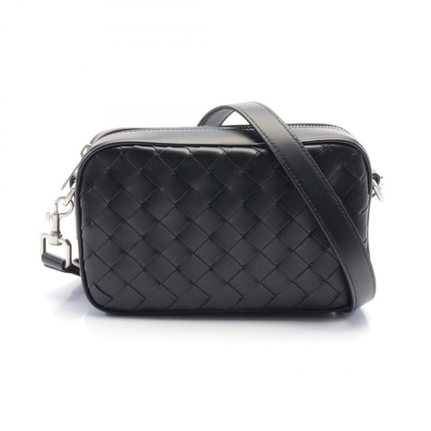 BOTTEGA VENETA Intrecciato 單肩斜背包 765911V2HL18803 皮革 BK