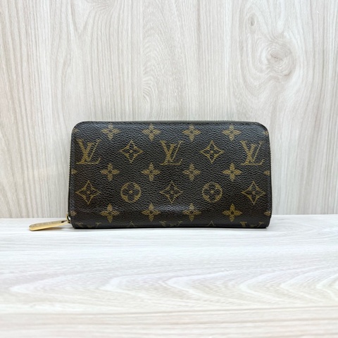 LV🤎原花棕色拉鍊長夾M42616