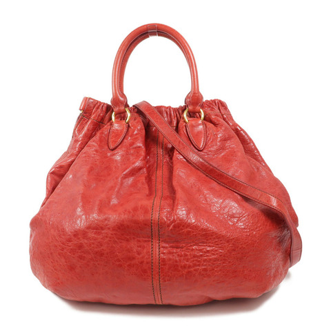 Miu Miu 牛皮皮革2 Way Shoulder手挽肩背兩用袋