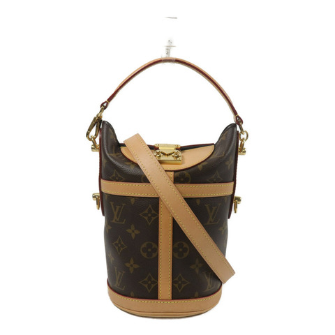 LOUIS VUITTON Monogram Duffle金扣手挽肩背兩用袋棕色