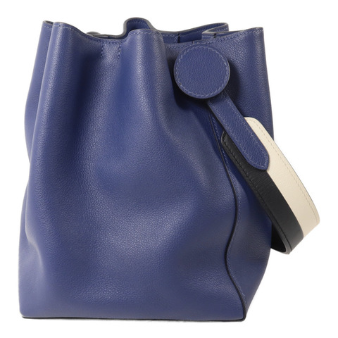 HERMES Evercolor皮革Licol 17肩背袋Bleu Brighton