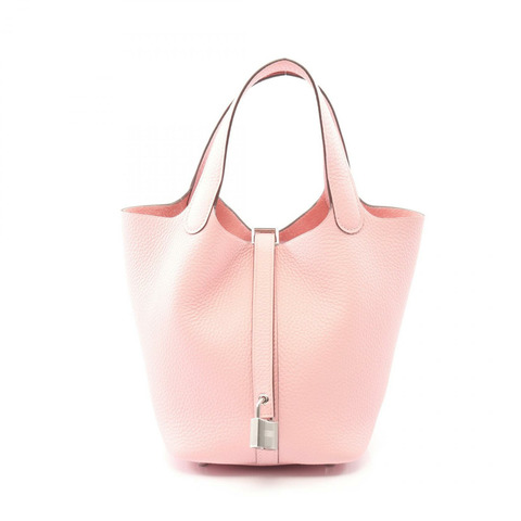 HERMES Picotin Lock PM 水桶托特包 手提包 K Taurillon Clemence 玫瑰櫻花 SHW