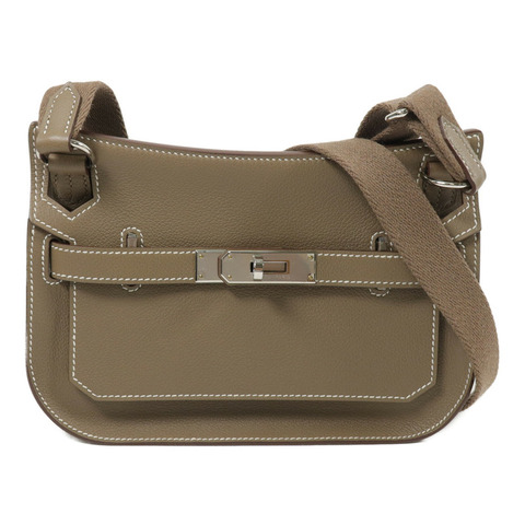 HERMES Evercolor皮革Jypsiere Mini肩背袋Etoupe