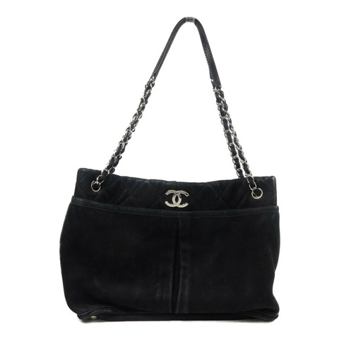 CHANEL 麂皮皮革Chain Shoulder鏈帶肩背袋