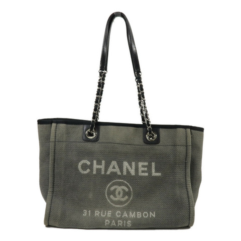 CHANEL 帆布Deauville Medium手挽袋