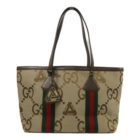 GUCCI 塗層帆布Gucci X Palace Medium Tote手挽袋