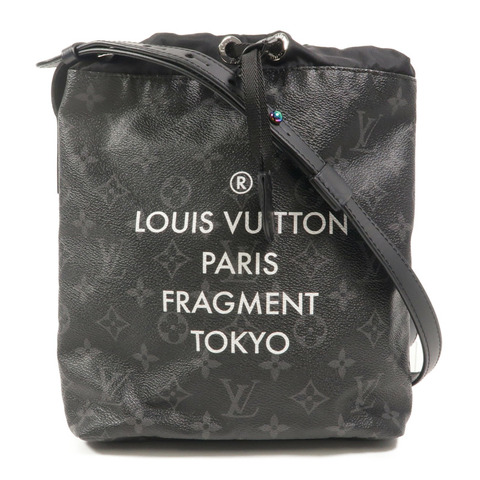 LOUIS VUITTON Monogram Eclipse LV X Fragment肩背袋
