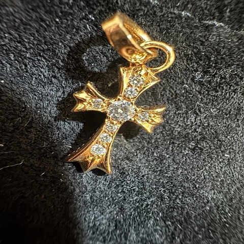 Chrome hearts 22k克羅心十字吊墜
