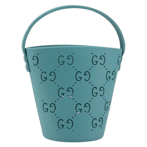 GUCCI 兒童手提包 橡膠材質 藍綠色 723051 正品 185604M