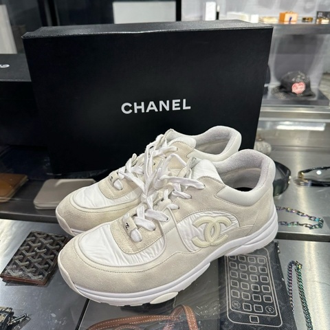 Chanel 經典全白運動鞋 稀有男尺｜Classic Trend CT精品｜台北東區實體