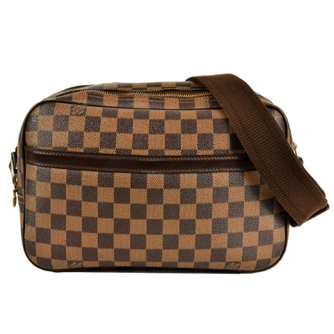 路易威登 Reporter PM 單肩包 Damier Ebene N45253 棕色 SP1014