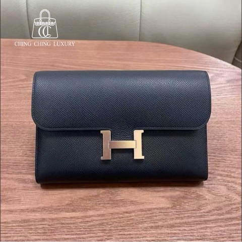 🌈Hermes🧡Constance Wallet長銀包🧡黑色玫瑰金扣🧡98.5新🌈Epsom皮🌟constancewallet🌟constance🌟愛馬仕🌟