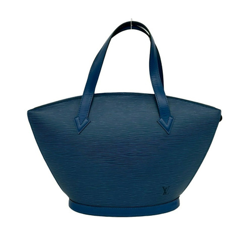 路易威登 (LOUIS VUITTON) 復古 Saint Jacques Epi 真皮手提包/托特包 托萊多藍 a32-8