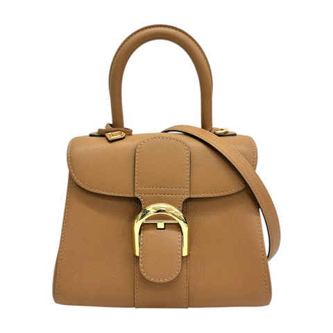 棕色 牛皮 Brillant Mini 兩用包【DELVAUX 徳爾沃】 AA0406AAU024