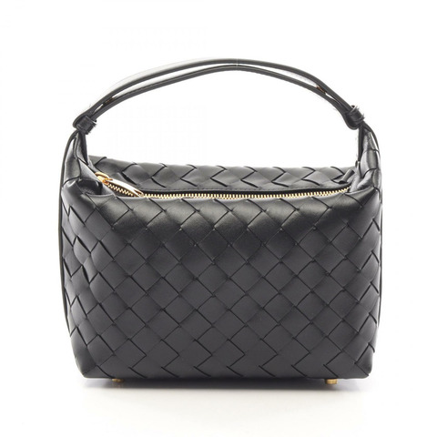 BOTTEGA VENETA 迷你 Wallace Intrecciato 手提包 754443V3IV18425 皮革黑色全新