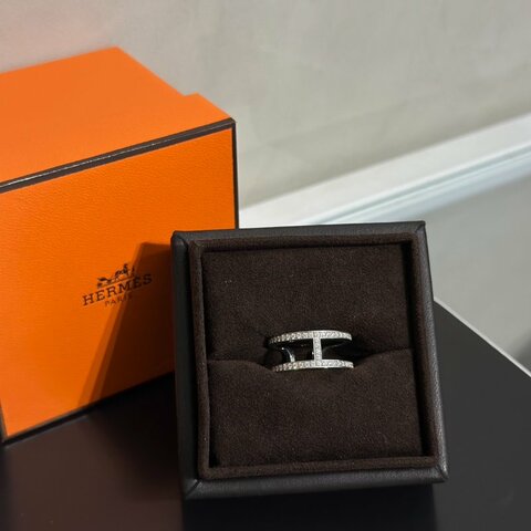 HERMES Ever Chaine d'ancre白金戒指- 52