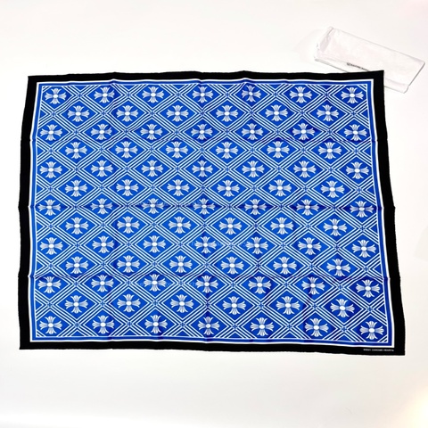 CHROME HEARTS MATH PLUS MOTIF SCARF💙🤍克羅心絲巾