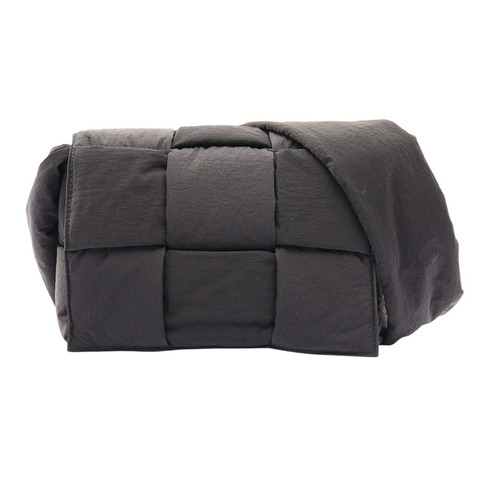 黑色 編織尼龍 Padded Tech Cassette 肩背包【BOTTEGA VENETA BV 寶緹嘉】 755182