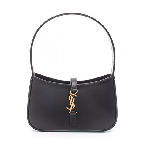 SAINT LAURENT PARIS 迷你 Hobo LE 5 A 7 手提包 7103182R20W1000 皮革 黑色 全新