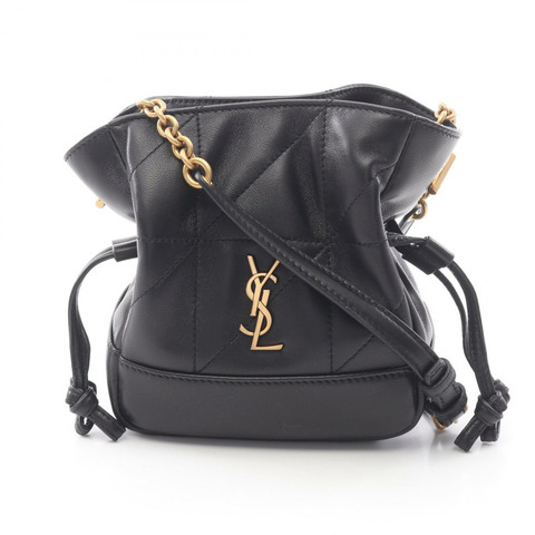 SAINT LAURENT PARIS Jamie 迷你肩背包/手拿包 859174AAB321000 皮革 黑色