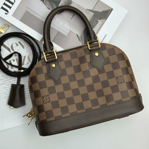 近新品 路易威登/Louis Vuitton 棋盤格Alma BB貝殼包
