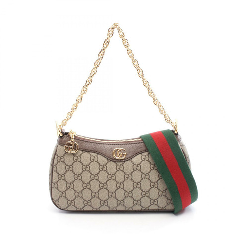 GUCCI Ophidia 小號單肩手提包 735132FABLE9442 帆布皮革 米色 全新