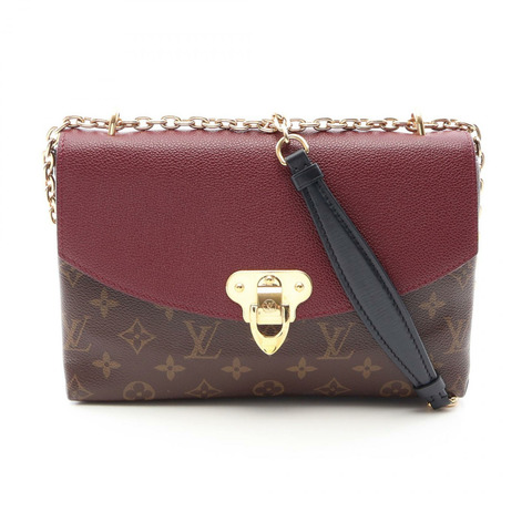 路易威登 Saint Placide 鏈條單肩背包 M43715 Monogram 皮革 棕色