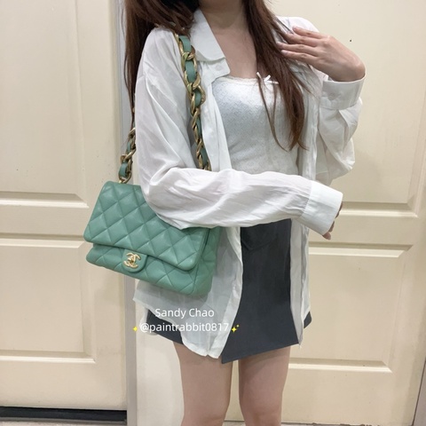 ෆ Chanel 粗鍊cf牛油果綠🥑