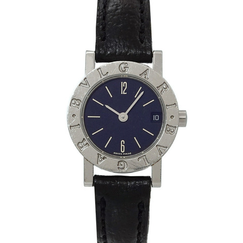 寶格麗 (BVLGARI) Date BB23SLD 女士腕錶 黑色石英錶