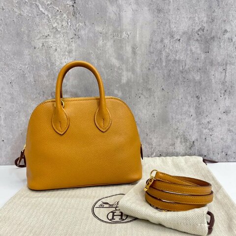 Hermes mini bolide 焦糖色