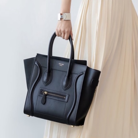 Celine 賽琳 Classic Luggage經典黑色全牛皮笑臉包🧔🏻‍♀️