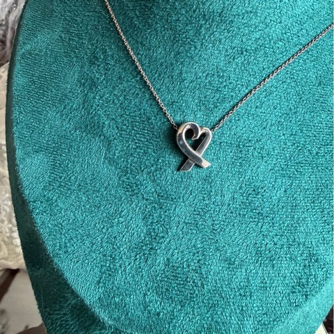 蒂芙尼 Paloma Picasso 畢卡索設計系列 Loving Heart擁抱愛心 純銀項鍊 純銀 頸鏈 項鏈 鎖骨鏈 Tiffany & Co  純銀項鍊 925