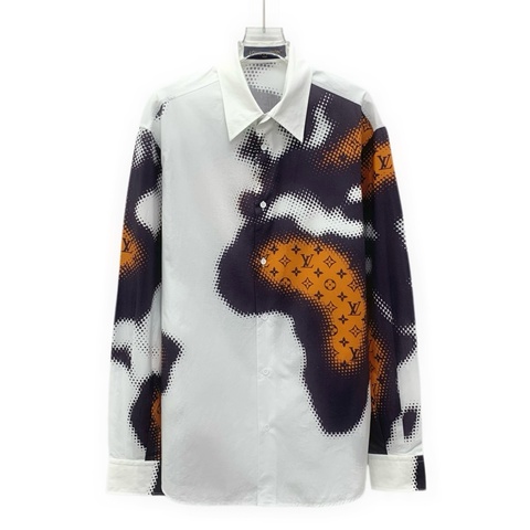 Louis Vuitton 24款 白色logo长袖衬衫 M码 带吊牌