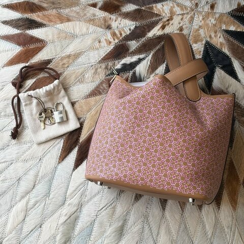HERMES 限定花朵 Pictin 18CM U刻