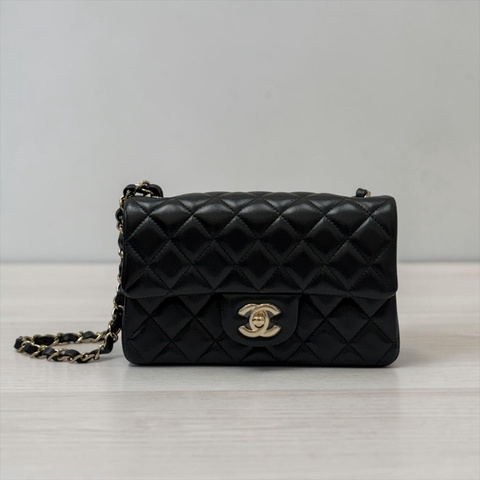 莉亞精品♡Chanel cf20淡金釦 近新美包