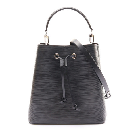黑色 牛皮 EPI水波紋 Neonoe MM 水桶包 肩背包【LOUIS VUITTON LV 路易威登】 M54366