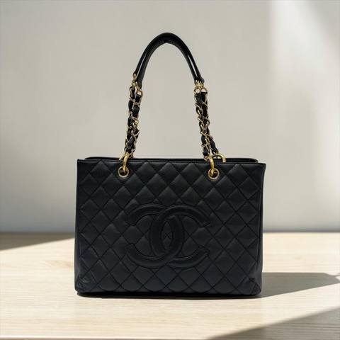 莉亞精品♡Chanel GST 黑金 二手美包